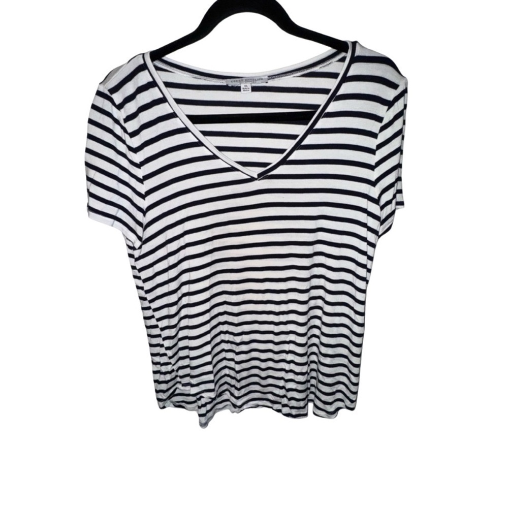 Green Envelope Los Angeles Striped T-Shirt - Size XL